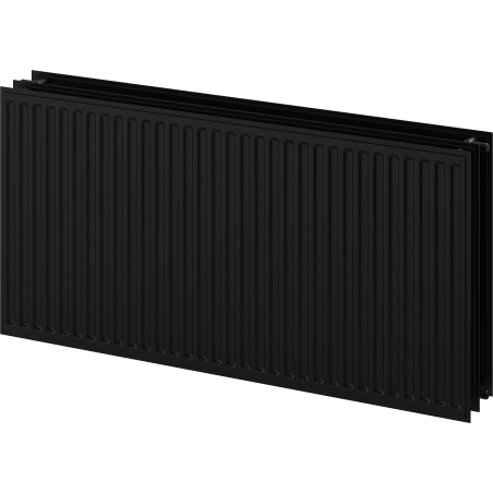 Mexen CH30 Hygiene Heizkörper platt 400 x 1600 mm, seitliche Anschlüsse, 1754 W, schwarz - W430H-040-160-70