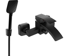 Mexen Libra R62 badkarsblandare med duschset, svart - 74513R62-70