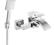 Mexen Libra R45 bath faucet with shower set, chrome - 74513R45-00