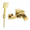 Mexen Libra R45 bath faucet with shower set, gold - 74513R45-50