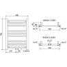 Mexen Mars grzejnik elektryczny 700 x 500 mm, 300 W, antracyt - W110-0700-500-2300-66