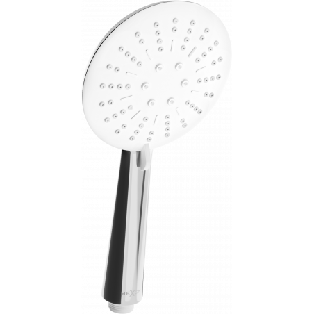Mexen R-67 Duschhandstéck 3-Funktioun, Chrom/Weiss - 79567-00