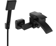 Mexen Libra R45 rubinetto per vasca con set doccia, nero - 74513R45-70