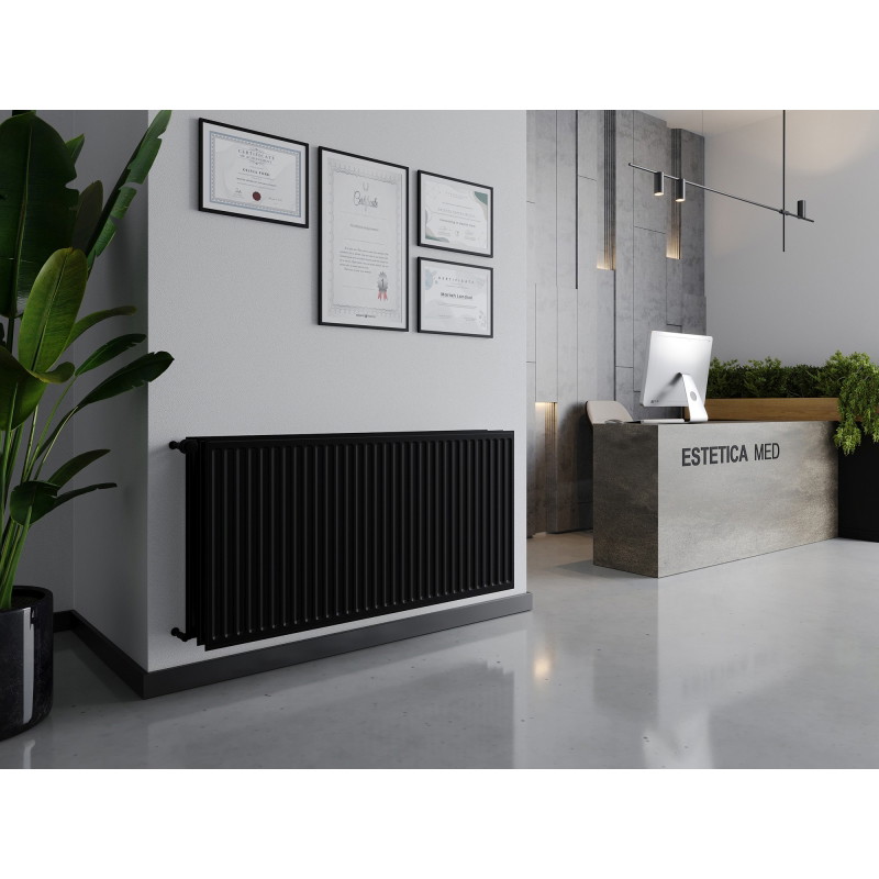 Mexen CH30 Hügieeni plaatradiaator 600 x 700 mm, külgühendus, 1056 W, must - W430H-060-070-70