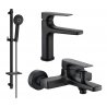 Mexen Lynx DQ40 conjunto de baño, negro - 745903DQ40-70