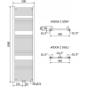 Mexen Mars elektriline radiaator 1800 x 500 mm, 900 W, antratsiit - W110-1800-500-2900-66