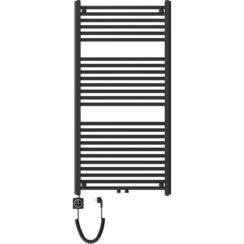 Mexen Mars elektrisk radiator 1200 x 600 mm, 600 W, svart - W110-1200-600-6600-70