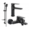 Mexen Lynx DF62 set za kadu, crni - 745903DF62-70