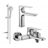 Mexen Lynx DF40 vannikomplekt, kroom - 745903DF40-00