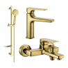 Mexen Lynx DF40 Bathtub Set, Gold - 745903DF40-50
