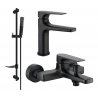 Mexen Lynx DF72 Badewannenset, schwarz - 745903DF72-70