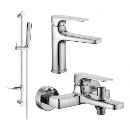 Mexen Lynx DF72 conjunto de baño, cromo - 745903DF72-00