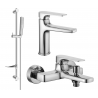Mexen Lynx DF72 Bathtub Set, Chrome - 745903DF72-00