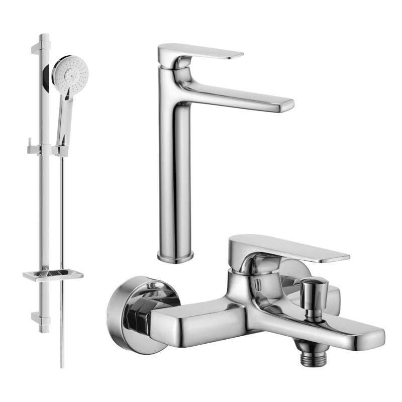 Mexen Lynx DQ40 vannikomplekt, kroom - 745913DQ40-00
