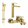Mexen Lynx DQ40-Badewannen-Set, Gold - 745913DQ40-50