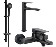 Mexen Lynx Ensemble de baignoire DQ40, noir - 745913DQ40-70