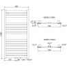 Mexen Uran grzejnik elektryczny 1200 x 600 mm, 600 W, antracyt - W105-1200-600-2600-66