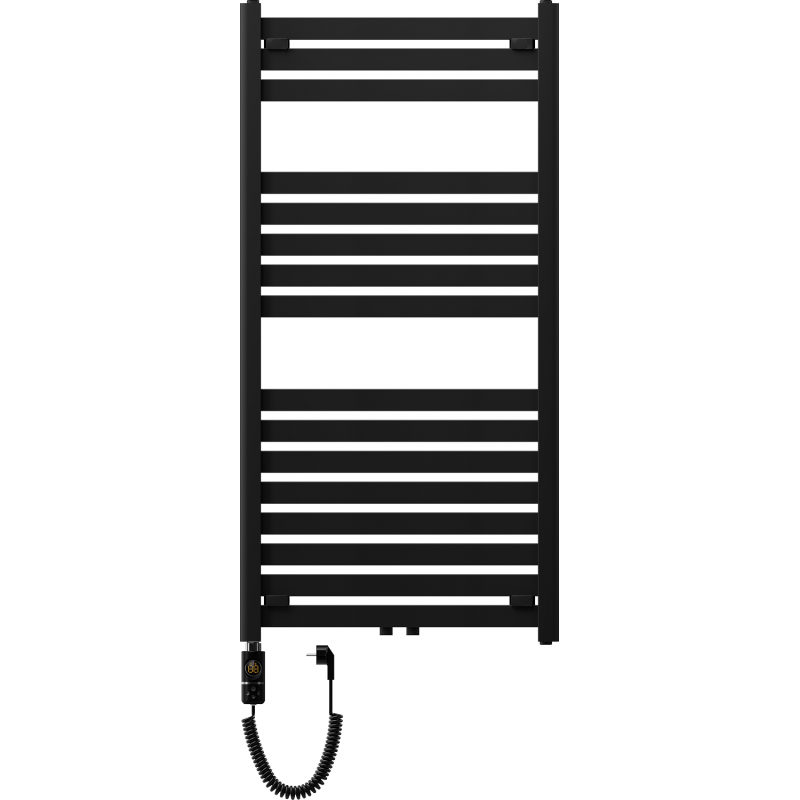 Mexen Uran elektresche Heizkierper 1200 x 600 mm, 600 W, schwaarz - W105-1200-600-2600-70
