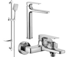 Mexen Lynx DF62 zestaw wannowy, chrom - 745913DF62-00