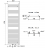 Mexen Pluton grzejnik elektryczny 1700 x 500 mm, 900 W, czarny - W106-1700-500-2900-70