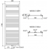 Mexen Pluton elektrischer Heizkörper 1700 x 600 mm, 900 W, weiß - W106-1700-600-2900-20
