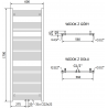 Mexen Pluton grzejnik elektryczny 1700 x 600 mm, 900 W, czarny - W106-1700-600-2900-70
