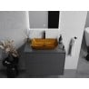 Mexen Megan lavabo de comptoir en verre 56 x 36 cm, doré - 24135650