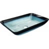 Mexen Megan glass countertop washbasin 56 x 36 cm, blue - 24135647