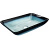 Mexen Megan lavabo sobre encimera de vidrio 56 x 36 cm, azul - 24135647