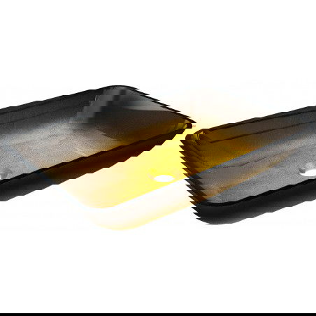 Mexen Megan lavabo de vidrio sobre encimera 56 x 36 cm, oro oscuro - 24135651