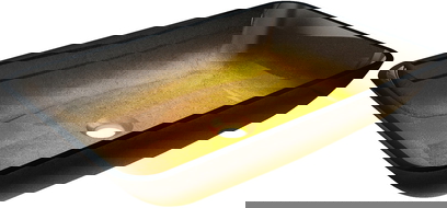 Mexen Megan lasinen pöytätason päällä oleva pesuallas 56 x 36 cm, tummakulta - 24135651