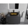 Mexen Megan glass countertop washbasin 56 x 36 cm, dark gold - 24135651