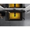 Mexen Megan lavabo de vidrio sobre encimera 56 x 36 cm, dorado oscuro - 24135651