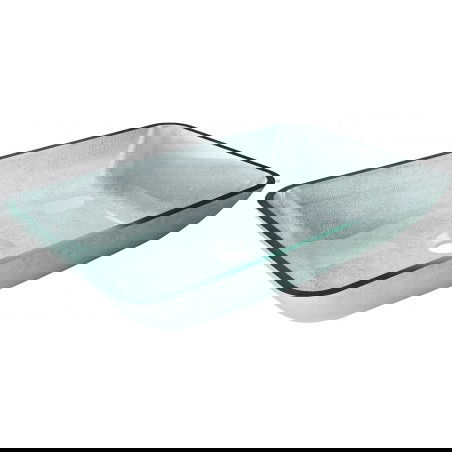 Mexen Megan lavandino da appoggio in vetro, 56 x 36 cm, argento - 24135611