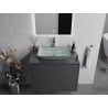 Mexen Megan glass countertop sink 56 x 36 cm, silver - 24135611