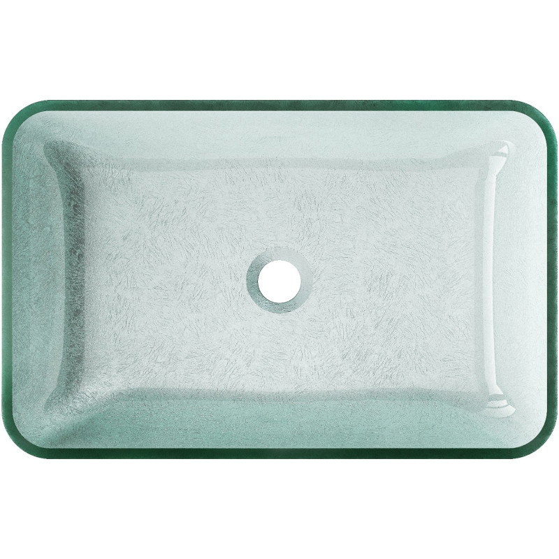 Mexen Megan glazen opbouw wastafel 56 x 36 cm, zilver - 24135611