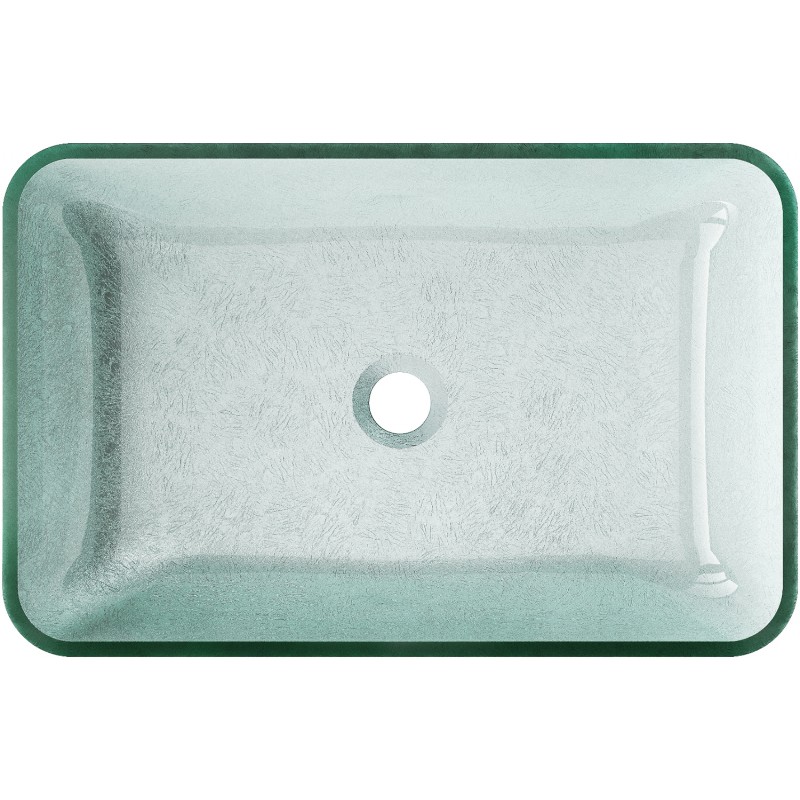 Mexen Megan lavabo en verre à poser 56 x 36 cm, argenté - 24135611