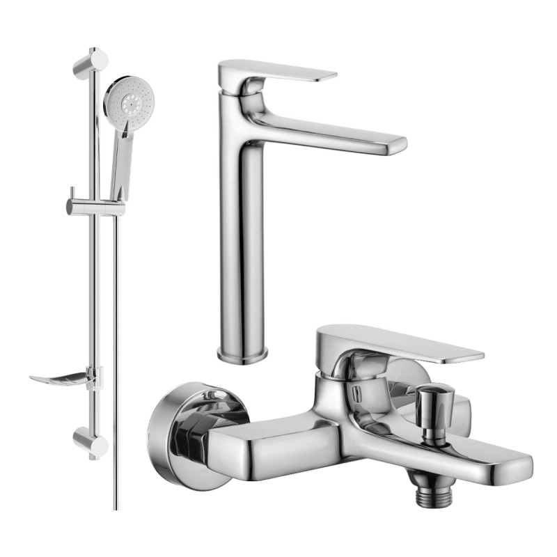 Mexen Lynx DF40 Bathtub Set, Chrome - 745913DF40-00