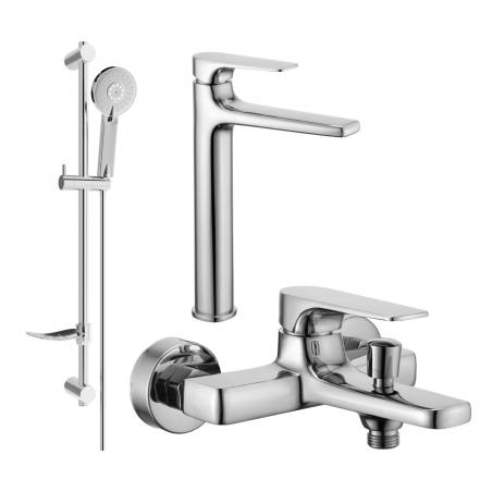 Mexen Lynx DF40 bath set, chrome - 745913DF40-00