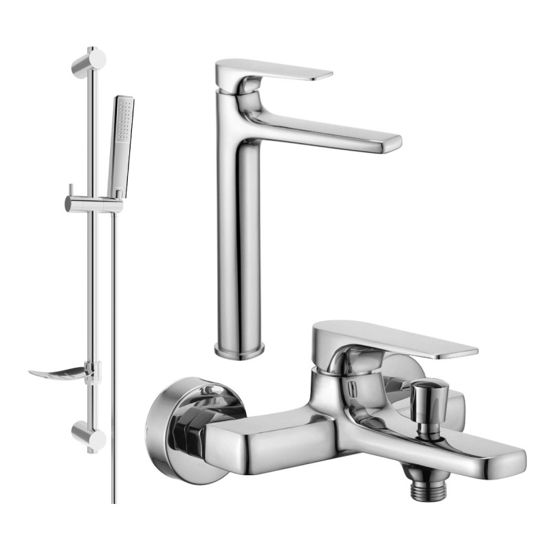 Mexen Lynx DF72 vannikomplekt, kroom - 745913DF72-00