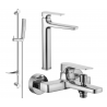 Mexen Lynx DF72 bath set, chrome - 745913DF72-00
