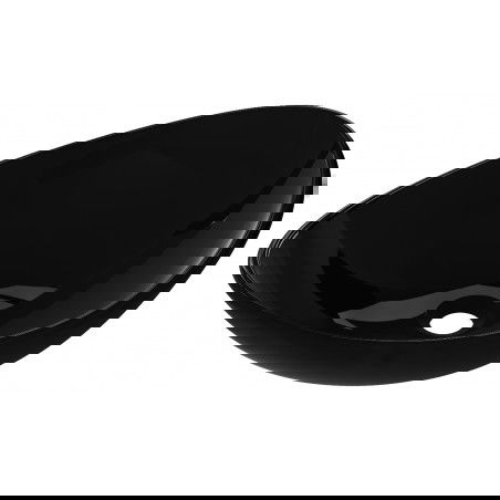 Mexen Sonia lavabo en verre à poser 54 x 37 cm, noir - 24145470