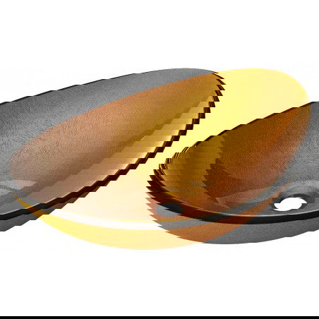 Mexen Sonia glas Uewerwaasschbecken 54 x 37 cm, gëll - 24145450