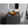 Mexen Sonia lavabo en verre à poser 54 x 37 cm, doré - 24145450