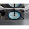 Mexen Sonia lavabo sobre encimera de vidrio 54 x 37 cm, azul - 24145447