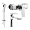 Mexen Lynx DQ40 ensemble de douche, chrome - 745904DQ40-00