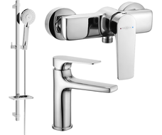 Mexen Lynx DQ40 Duschset, Chrom - 745904DQ40-00