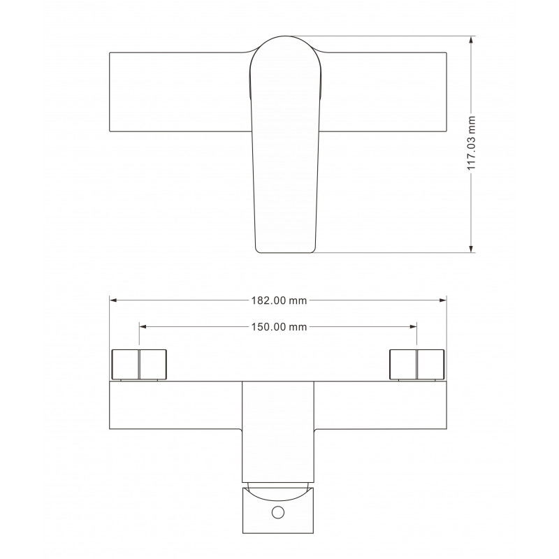Mexen Lynx DQ40 σετ ντους, μαύρο - 745904DQ40-70