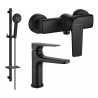 Mexen Lynx DQ40 duschset, svart - 745904DQ40-70
