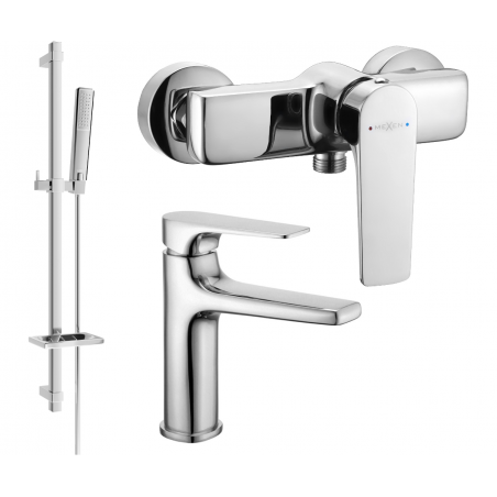 Mexen Lynx DQ72 set doccia, cromo - 745904DQ72-00